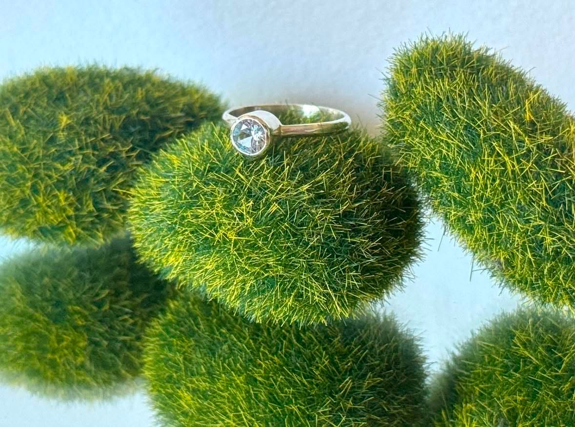 Celeste – Natural Blue Topaz Sterling Silver Ring | Prickleberry Lane