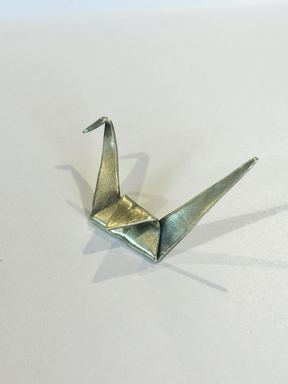 Brass Origami Crane