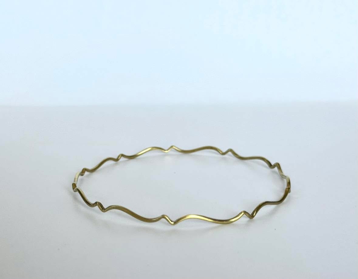 Empress 1 – Handcrafted Brass Bangle | Prickleberry Lane