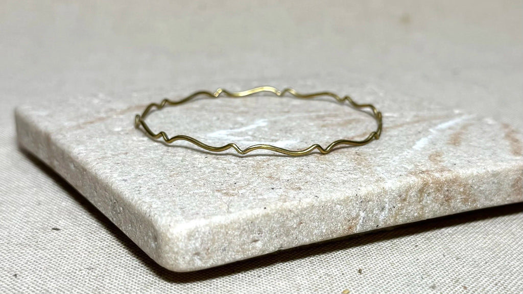Empress 1 – Handcrafted Brass Bangle | Prickleberry Lane