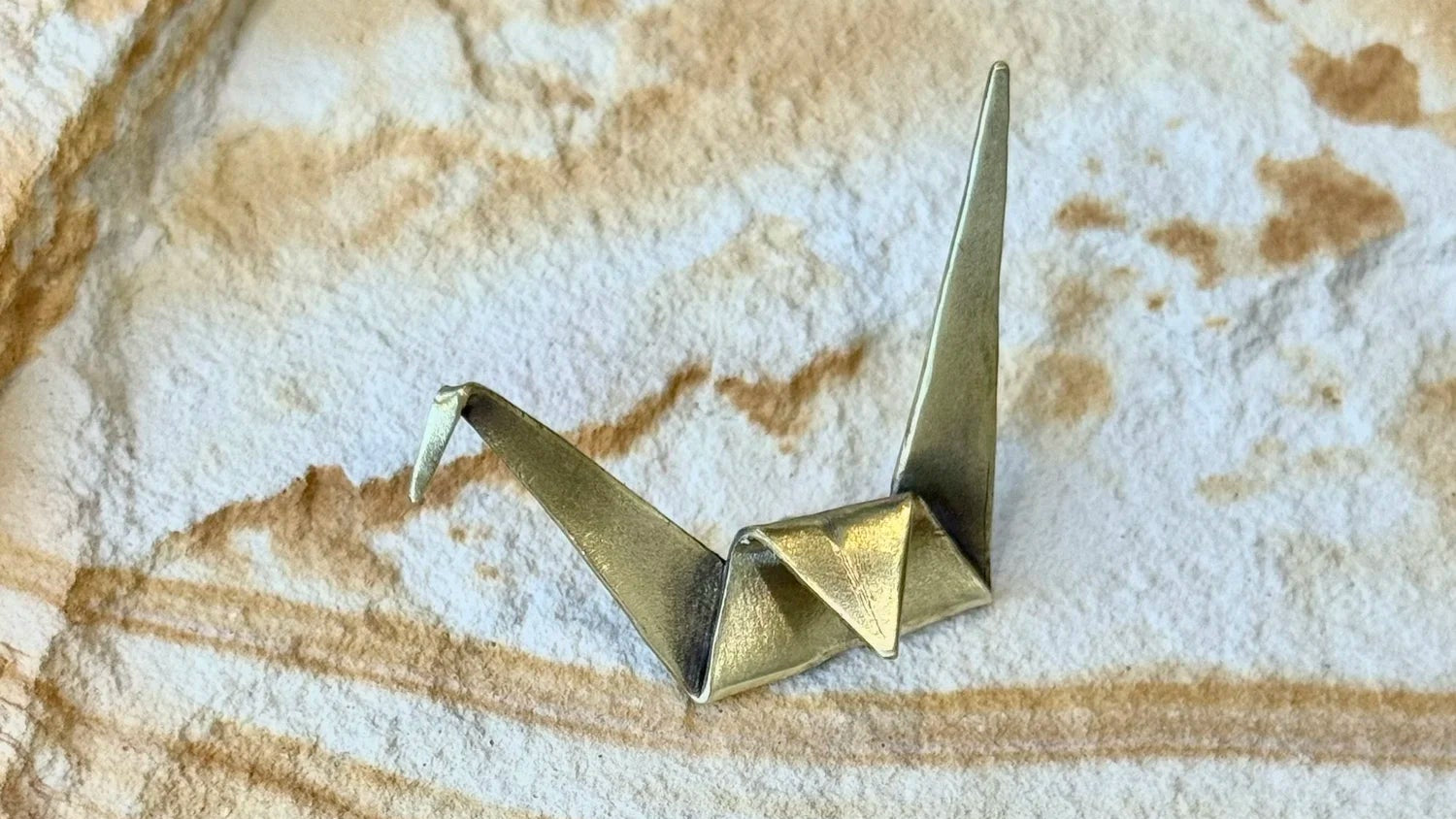 Brass Origami Crane