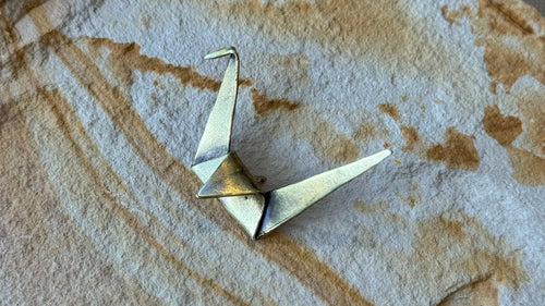 Brass Origami Crane