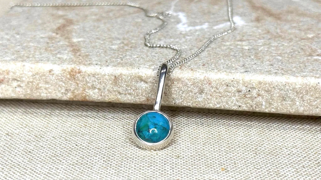 Turquoise Stone Drop Pendant